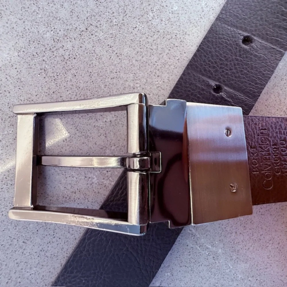 Men's Size 40 Calvin Klein BQK1 Size 40 Brown Belt